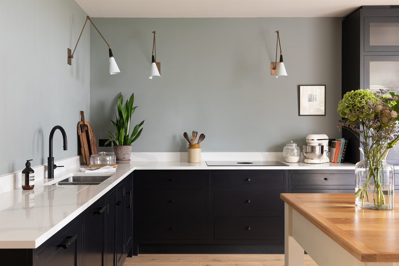 Full House Refurbishment 6 Second kitchen with hand-painted cabinetry