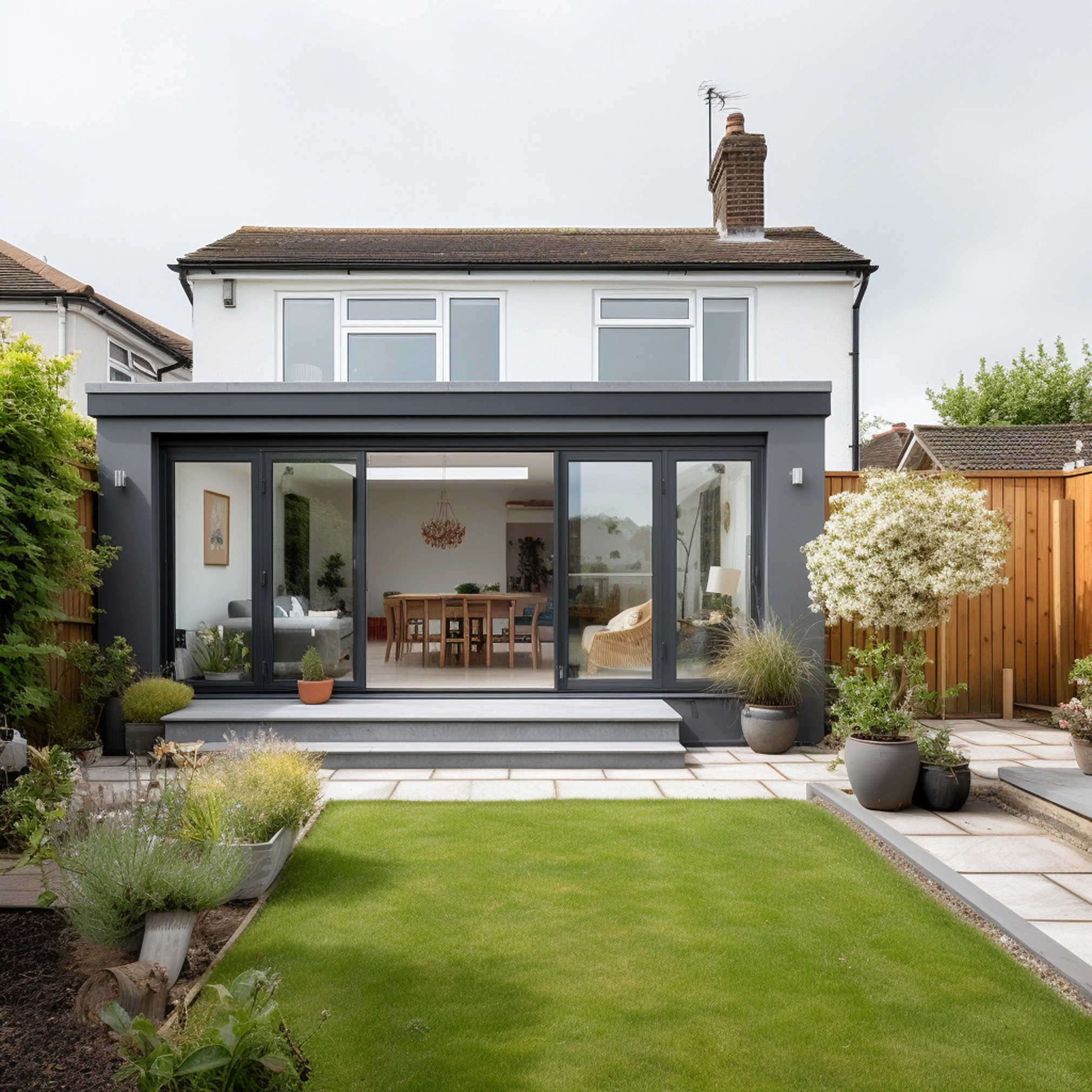 British modern home extension